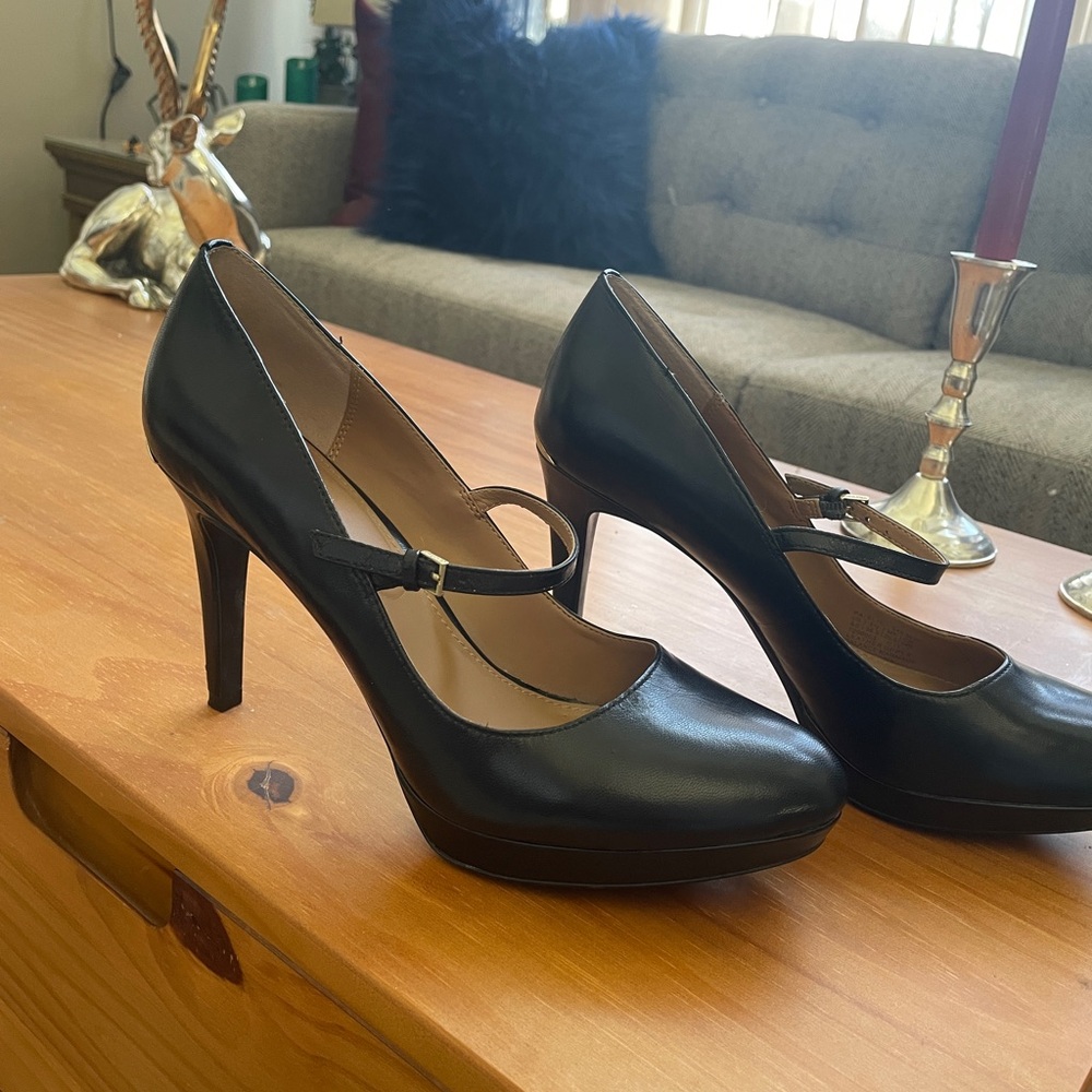 Calvin Klein Black Mary Jane Pumps
